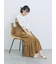 花柄シャーリングワンピース