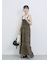 花柄シャーリングワンピース