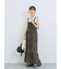 花柄シャーリングワンピース