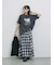 布帛切替ドルマンTシャツ