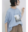 布帛切替ドルマンTシャツ