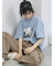 布帛切替ドルマンTシャツ