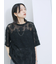 チュールフラワーコードTシャツ