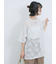 チュールフラワーコードTシャツ