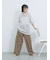 チュールフラワーコードTシャツ