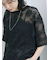 チュールフラワーコードTシャツ