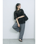 チュールフラワーコードTシャツ