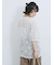 チュールフラワーコードTシャツ