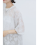 チュールフラワーコードTシャツ