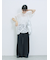 チュールフラワーコードTシャツ