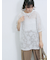 チュールフラワーコードTシャツ