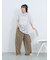 チュールフラワーコードTシャツ