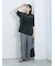 チュールフラワーコードTシャツ