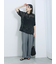 チュールフラワーコードTシャツ