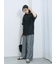 チュールフラワーコードTシャツ