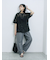 チュールフラワーコードTシャツ