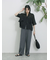 ビスチェドッキングブラウス