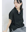 裾ドロスト楊柳シャツ