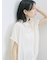 裾ドロスト楊柳シャツ