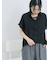 裾ドロスト楊柳シャツ