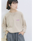ポンチロゴ刺繍プルオーバー