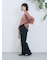 ポンチロゴ刺繍プルオーバー