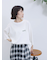 ポンチロゴ刺繍プルオーバー