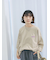 ポンチロゴ刺繍プルオーバー