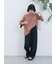 ポンチロゴ刺繍プルオーバー