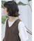 テープヤーン透かしニットベスト