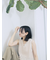 テープヤーン透かしニットベスト