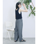 テープヤーン透かしニットベスト
