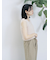 テープヤーン透かしニットベスト