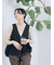カットワークレースベスト