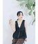 カットワークレースベスト