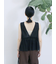 カットワークレースベスト