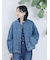 【ECO DENIM 】 ノーカラーブルゾン