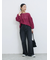 花ジャガード7分袖プルオーバー
