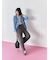 【ECO DENIM 】フリルブラウス