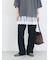 カットジョーゼットセミフレアパンツ