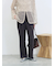 カットジョーゼットセミフレアパンツ