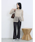 カットジョーゼットセミフレアパンツ