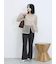 カットジョーゼットセミフレアパンツ