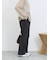 カットジョーゼットセミフレアパンツ