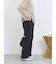 カットジョーゼットセミフレアパンツ