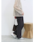 カットジョーゼットセミフレアパンツ