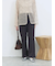 カットジョーゼットセミフレアパンツ