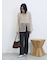 カットジョーゼットセミフレアパンツ