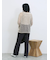 カットジョーゼットセミフレアパンツ