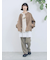 カットジョーゼットセミフレアパンツ